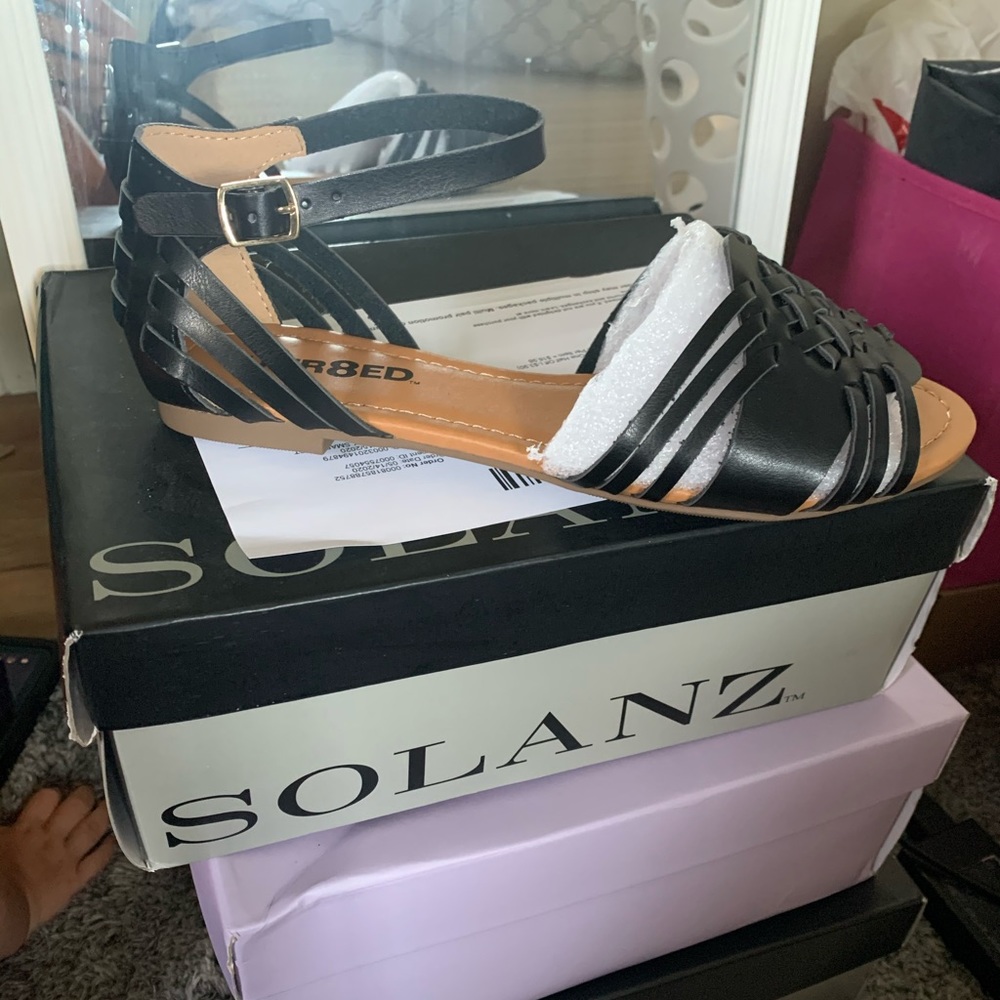 Black sandals